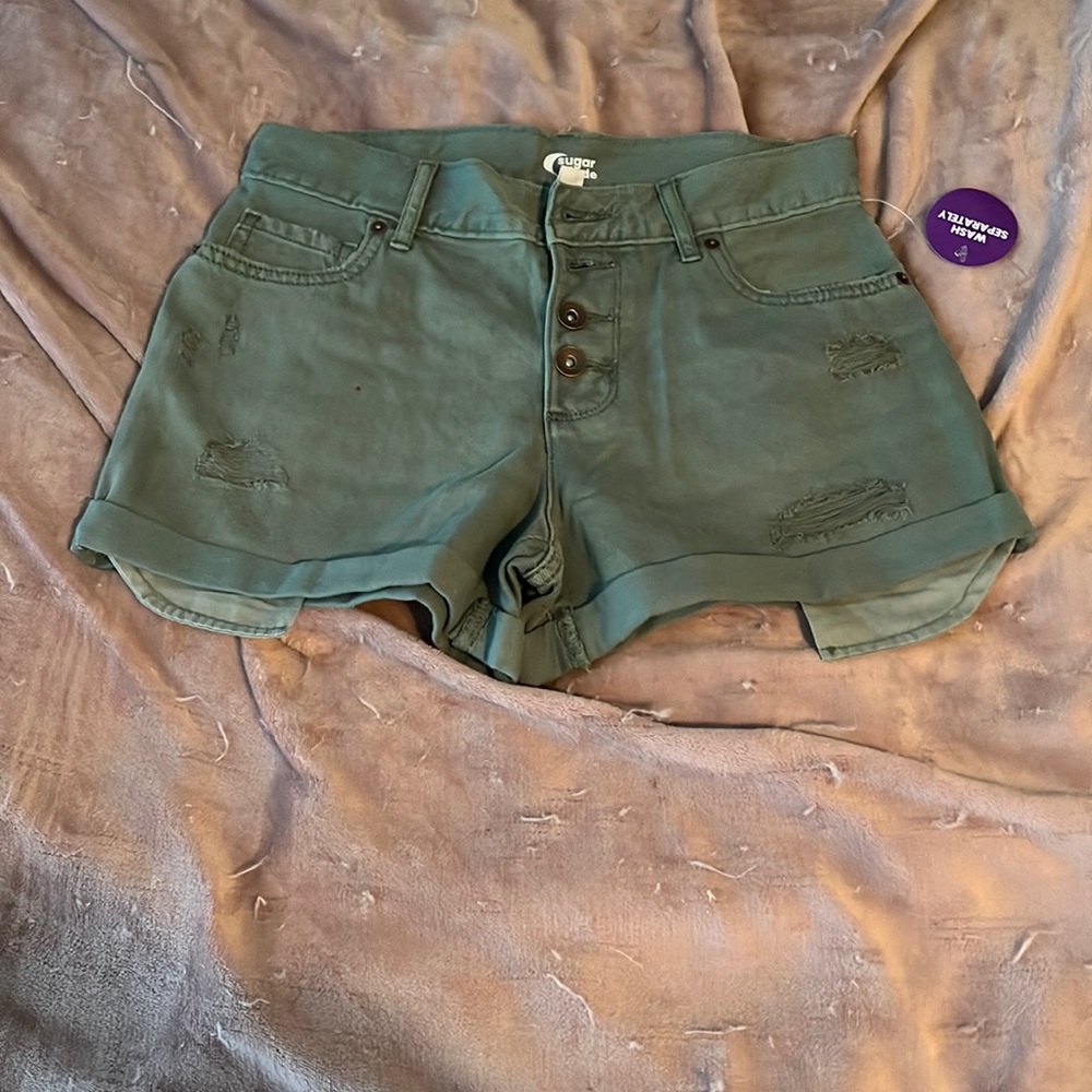 Girls size 12 denim shorts